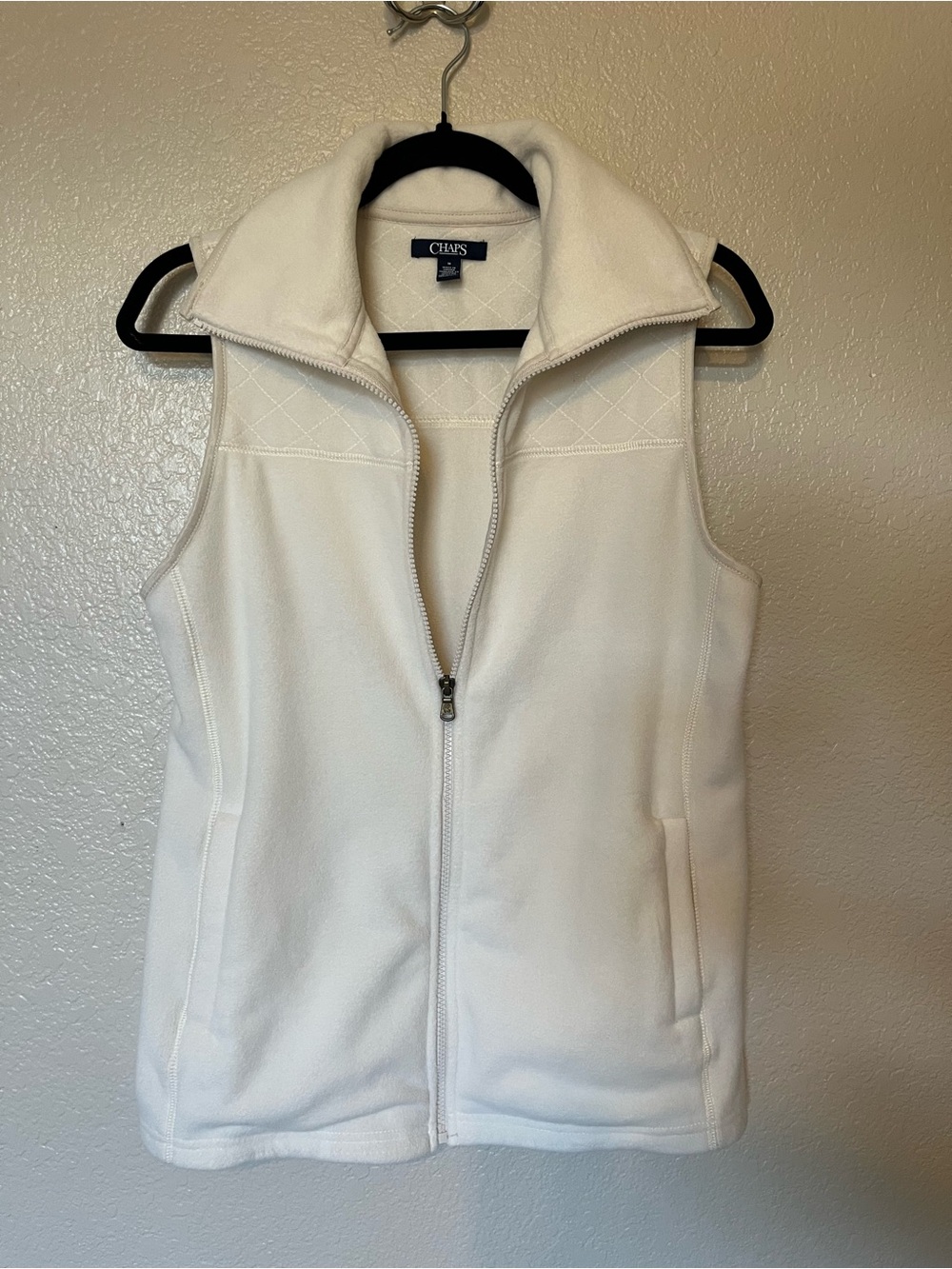 Chaps Women's Fleece Zip-Front Vest